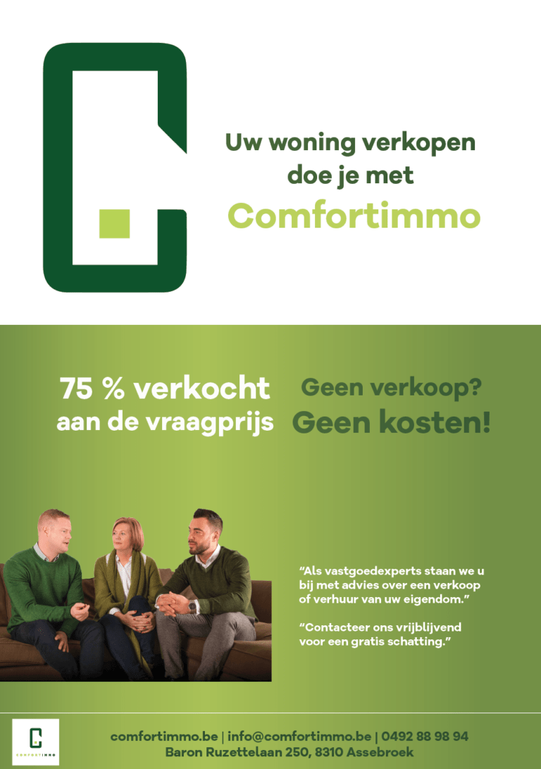 grafisch ontwerp voor comfortimmo uit brugge
