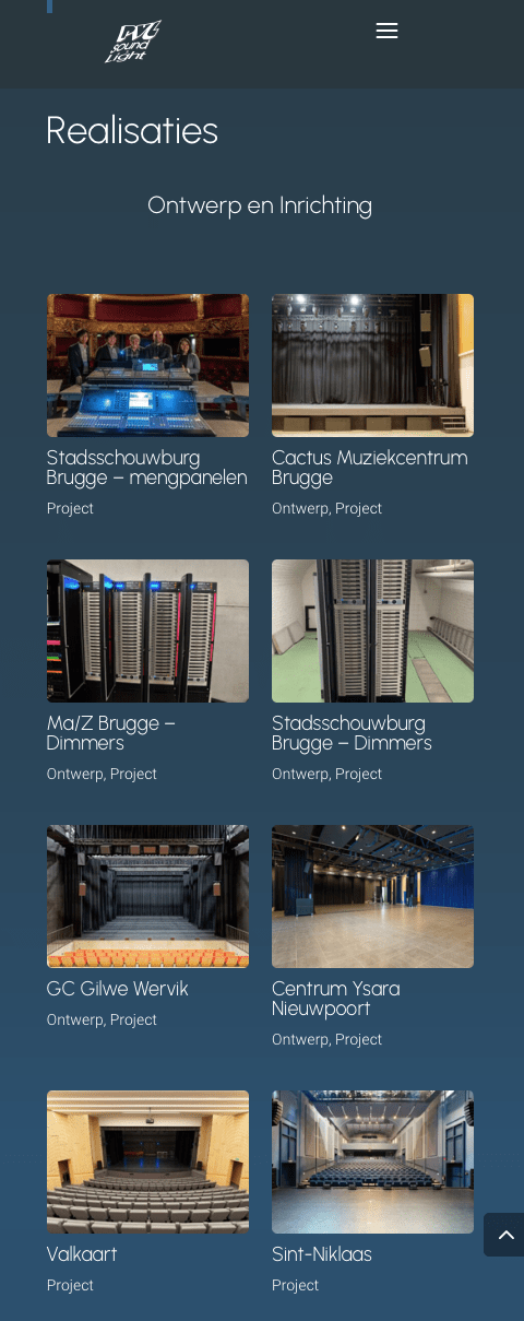 Webdesign, website laten maken, webbureau, installatiebedrijf uitgebreid portfolio pvl sound & light, brugge, sint-andries, sint-michiels, sint-kruis, assebroek, sint-jozef, oostkamp, loppem, zedelgem, zuienkerke, zeebrugge, blankenberge, damme, sijsele, Jabbeke, dehaan, wenduine, bredene, oostende
