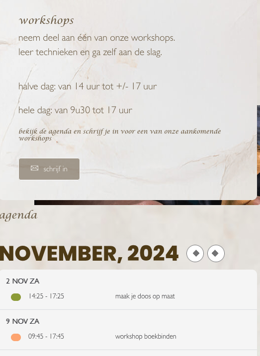 Website voor workshops, website voor ambacht, brugge, sint-andries, sint-michiels, sint-kruis, sint-pieters, assebroek, sint-jozef, oostkamp, loppem, zedelgem, zuienkerke, zeebrugge, blankenberge, damme, sijsele, Jabbeke, de haan, wenduine, bredene, oostende, beernem, oudenburg, sijsele, torhout, oedelem