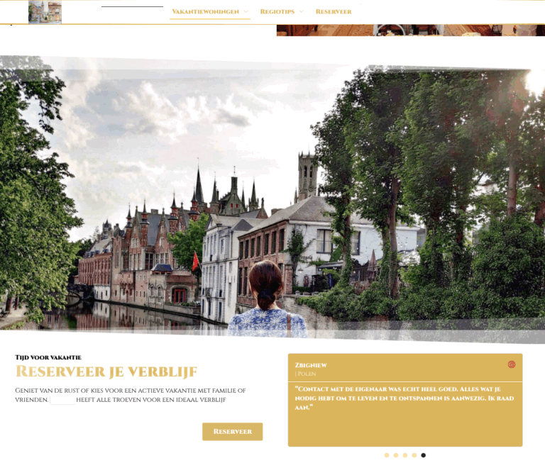 boekingssysteem, vakantiewoning, b&b, brugge, brugs ommeland, westhoek